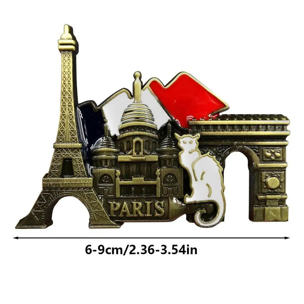 Paris France EiffelTower Triumphal Arch European Refrigerator Magnetic Fridge Magnets World Tourist Souvenir Collection Gifts Oasis Select 01