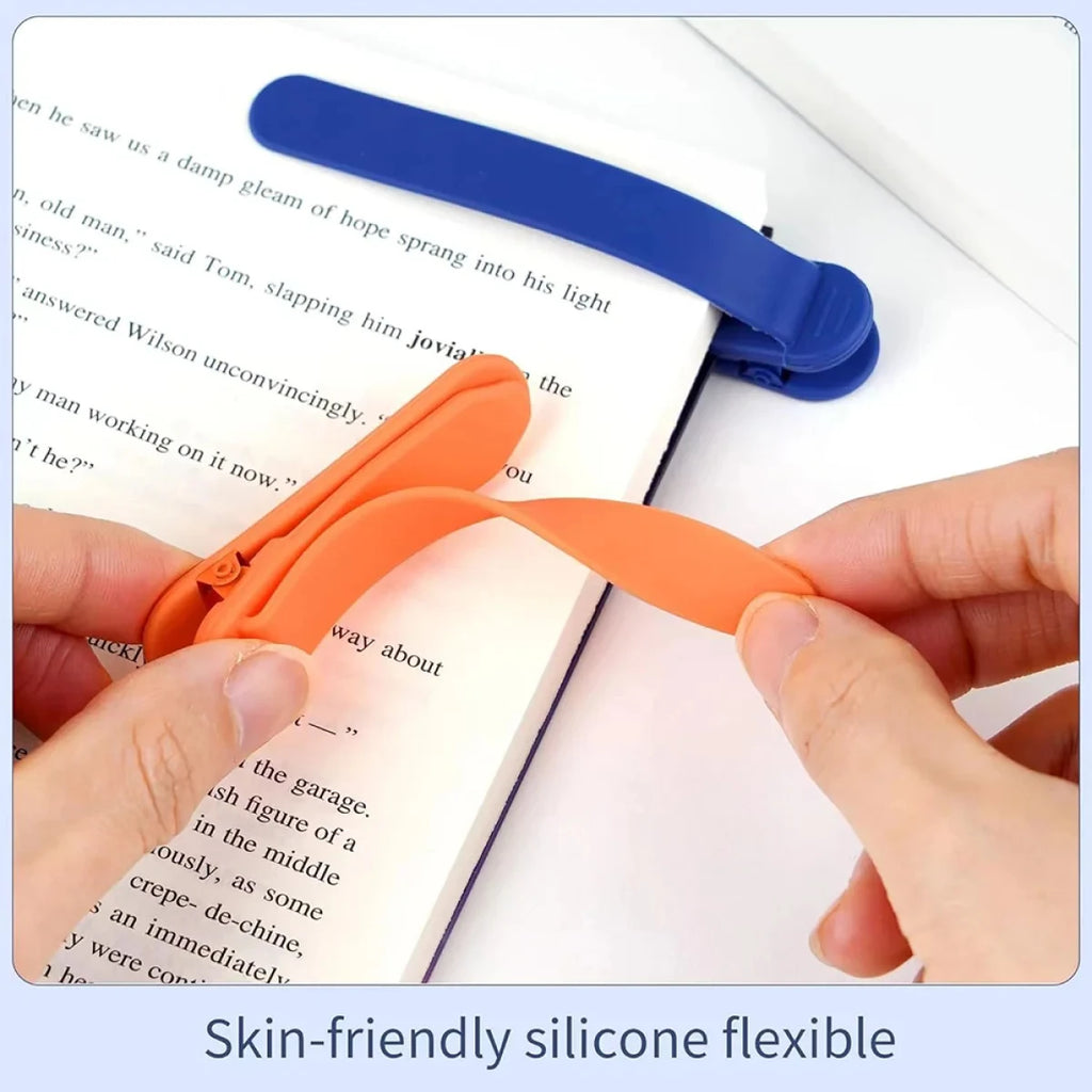 1/3 Pack Of Colorful Silicone Bookmarks, Automatically Turning Pages, A Student Accessory For Easy Reading And Bookmarking. Oasis Select