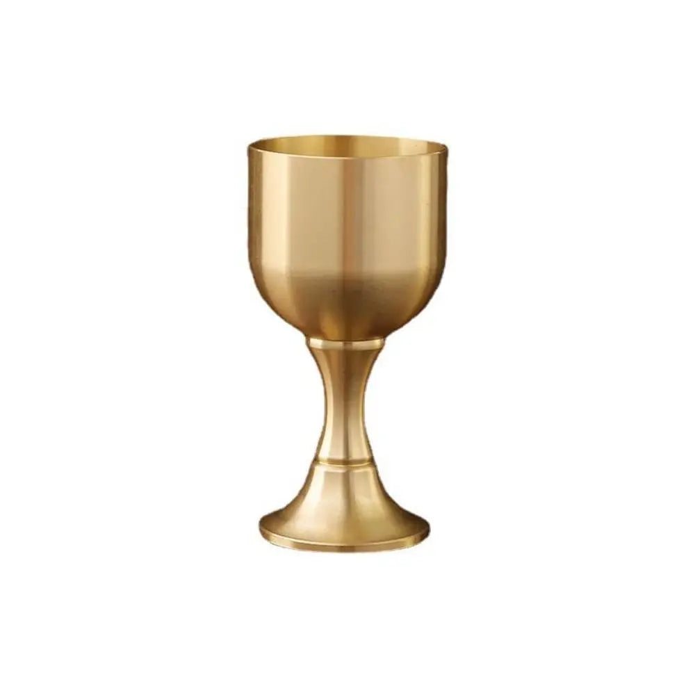 Carved Brass Goblet Chalice – Altar, Ceremony & Home Decor