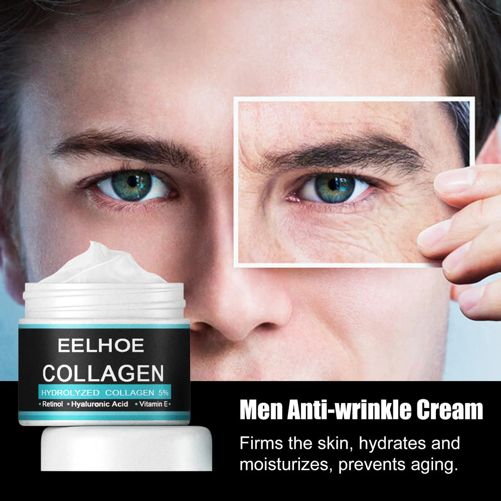 EELHOE Vitamin E Moisturizing Cream Man Improve Rough Dry Skin Tightening Nourishing Retinol Rejuvenate the Face Cream Man 50g Oasis Select