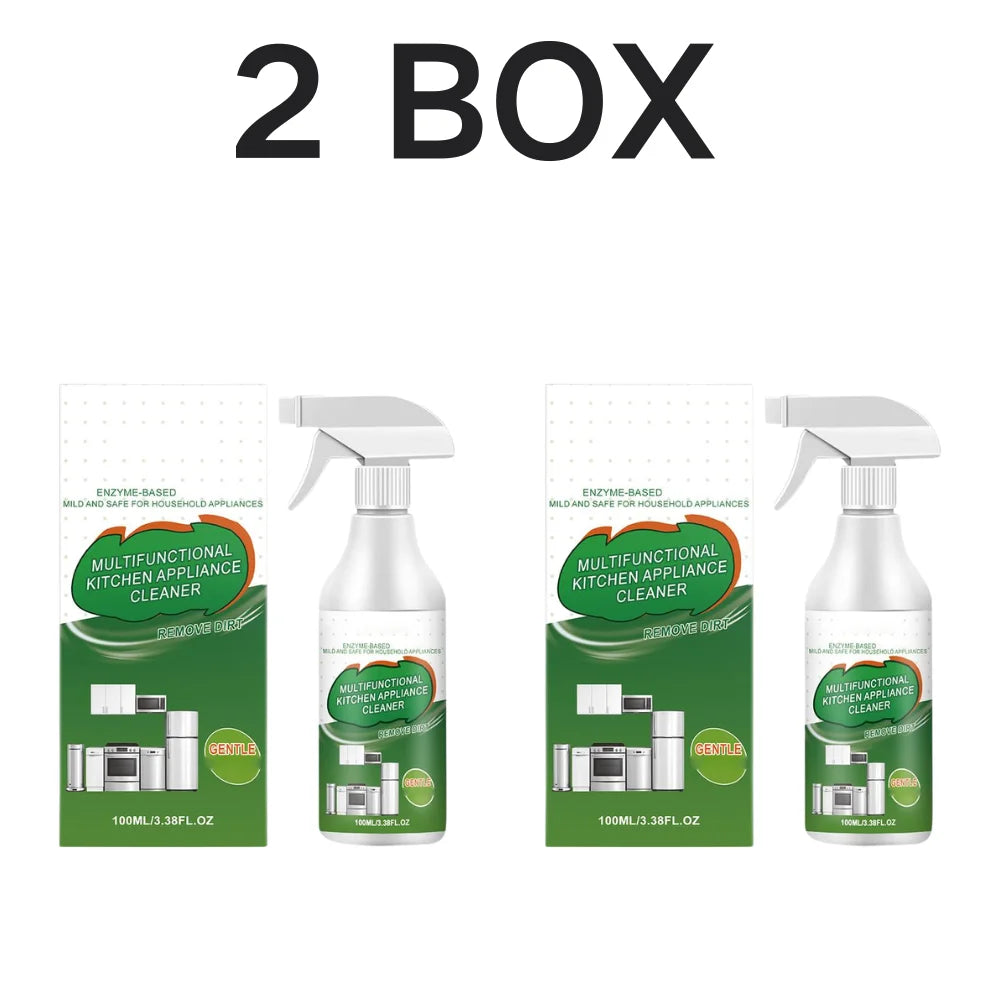 Kitchen Degreaser All-Purpose Heavy-Duty Powerful Refrigerator Cleaner Spray Protect Hand During Cleaning for Oven Counter Stove Oasis Select A 2 PCS