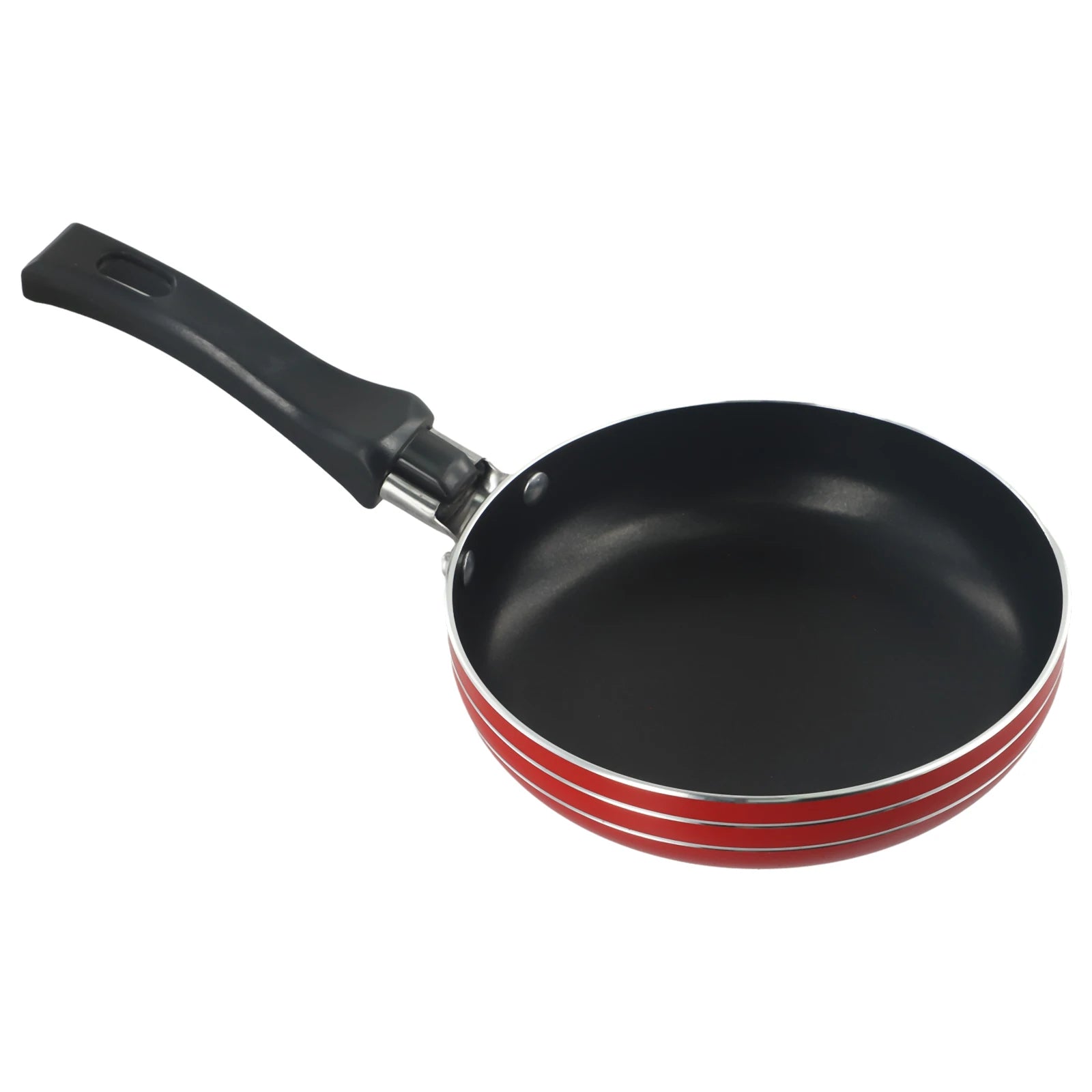 12/14/16/18cm Frying Pan Non-Stick Stainless Steel Frypan Pot Saucepan Steak Cooking Pan Random Color Cookware Kitchen Supplies Oasis Select 18cm