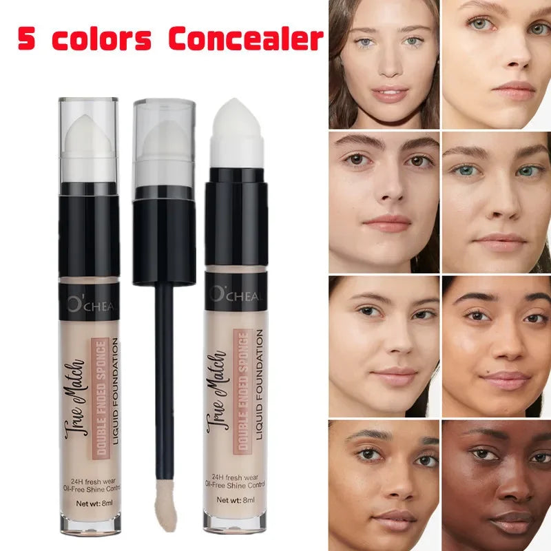 Waterproof Liquid Foundation Concealer Pen Cover Dark Spots Acne Marks Long Lasting Essential Beauty Tool Makeup Pencil Oasis Select