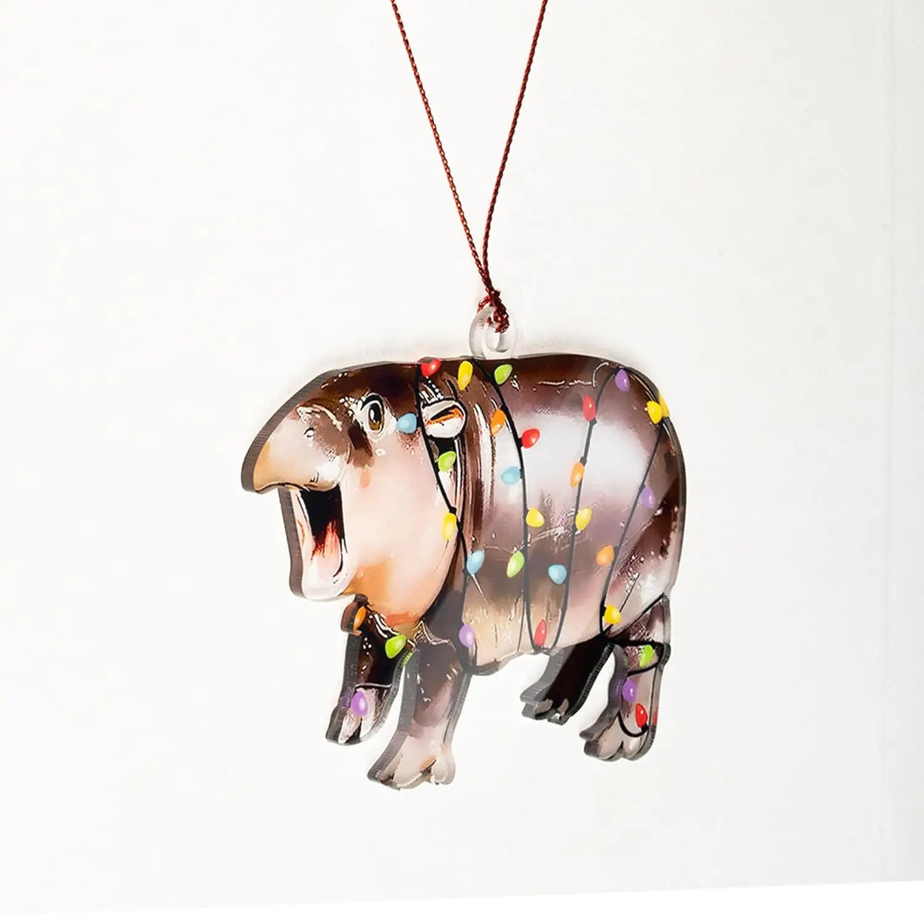 Suncatcher Ornament Acrylic Trash Can Fire Ornament Humorous Festival Pendant Festive 2025 Christmas Decoration For Gag Oasis Select B