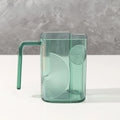 Light Luxury Transparent Mouthwash Cup Household Couple Toothbrush Cup Simple Student Wash Cup Toothbrush Cup Oasis Select green