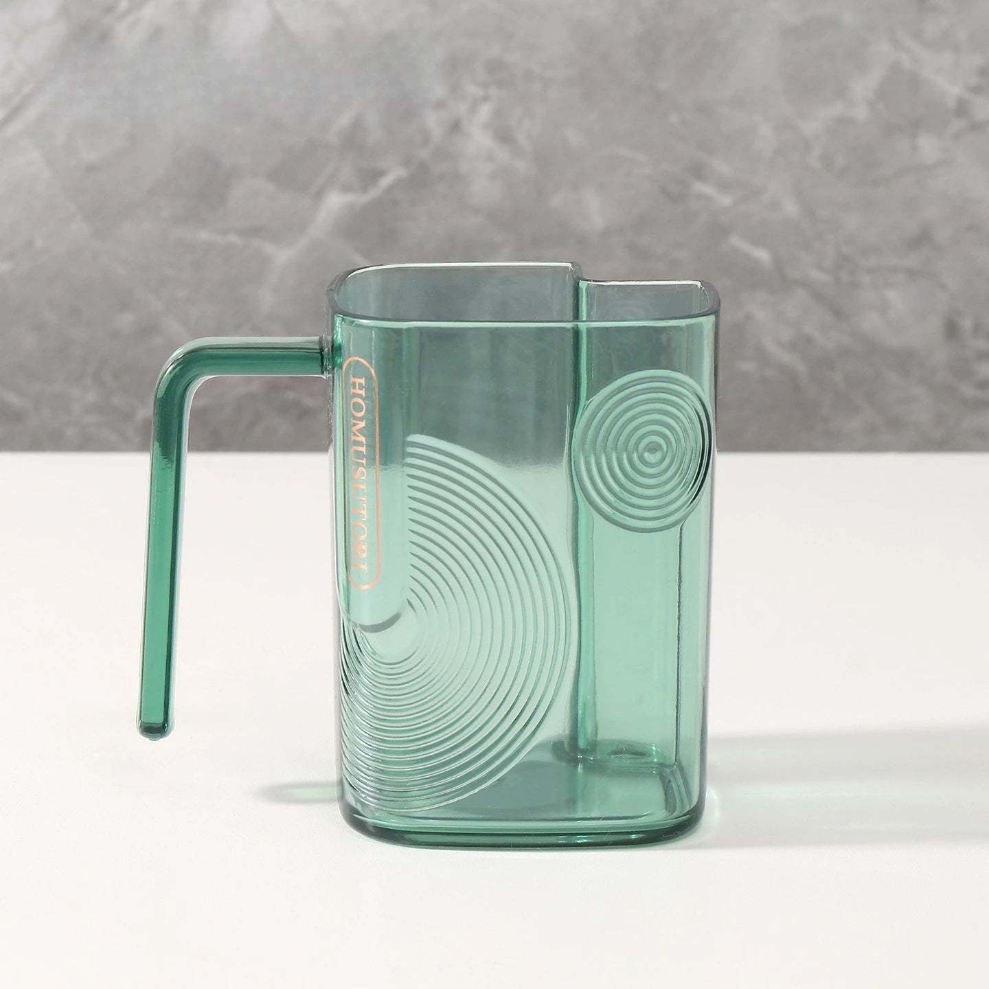 Light Luxury Transparent Mouthwash Cup Household Couple Toothbrush Cup Simple Student Wash Cup Toothbrush Cup Oasis Select green