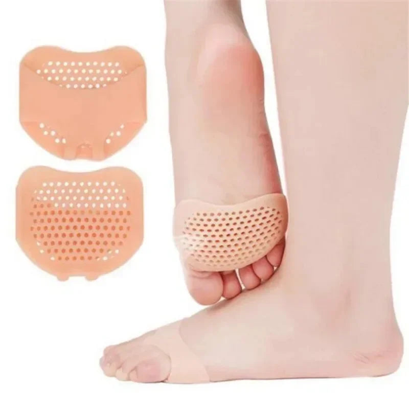 2pcs Silicone Metatarsal Pads Toe Separator Pain Relief Foot Pads Orthotics Foot Massage Insoles Forefoot Socks Foot Care Tool Oasis Select