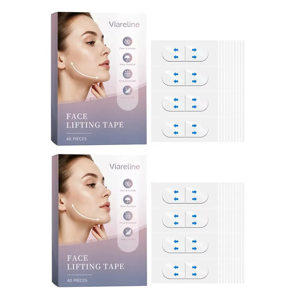 Waterproof Invisible Face Lifting Patch Breathable Clear Instant Shaping Firming V-Shape Beauty Sticker Instant V Face Lift Tape Oasis Select 80pcs