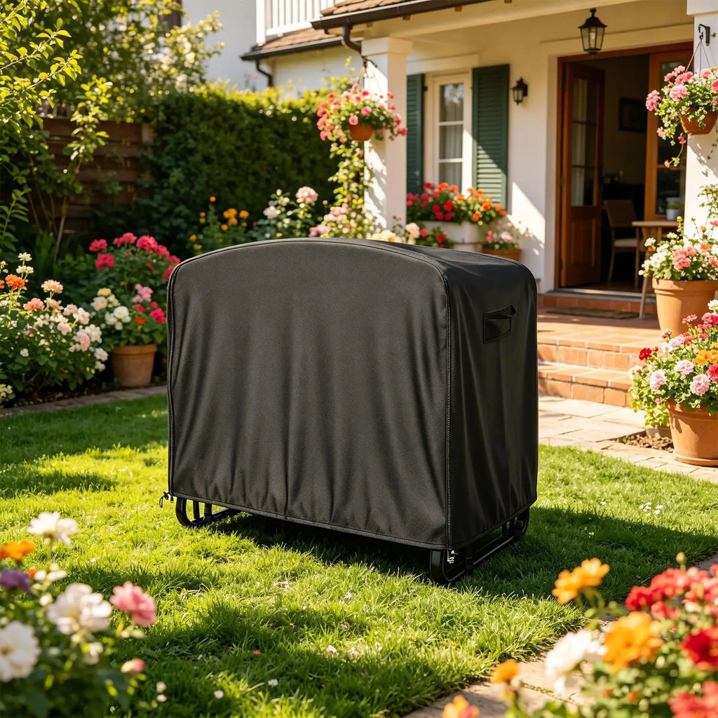 6ft Zipper Trampoline Protector Cover Rectangle Trampoline Cover Waterproof UV-Resistant 420D Oxford for Kids Backyard Park Oasis Select