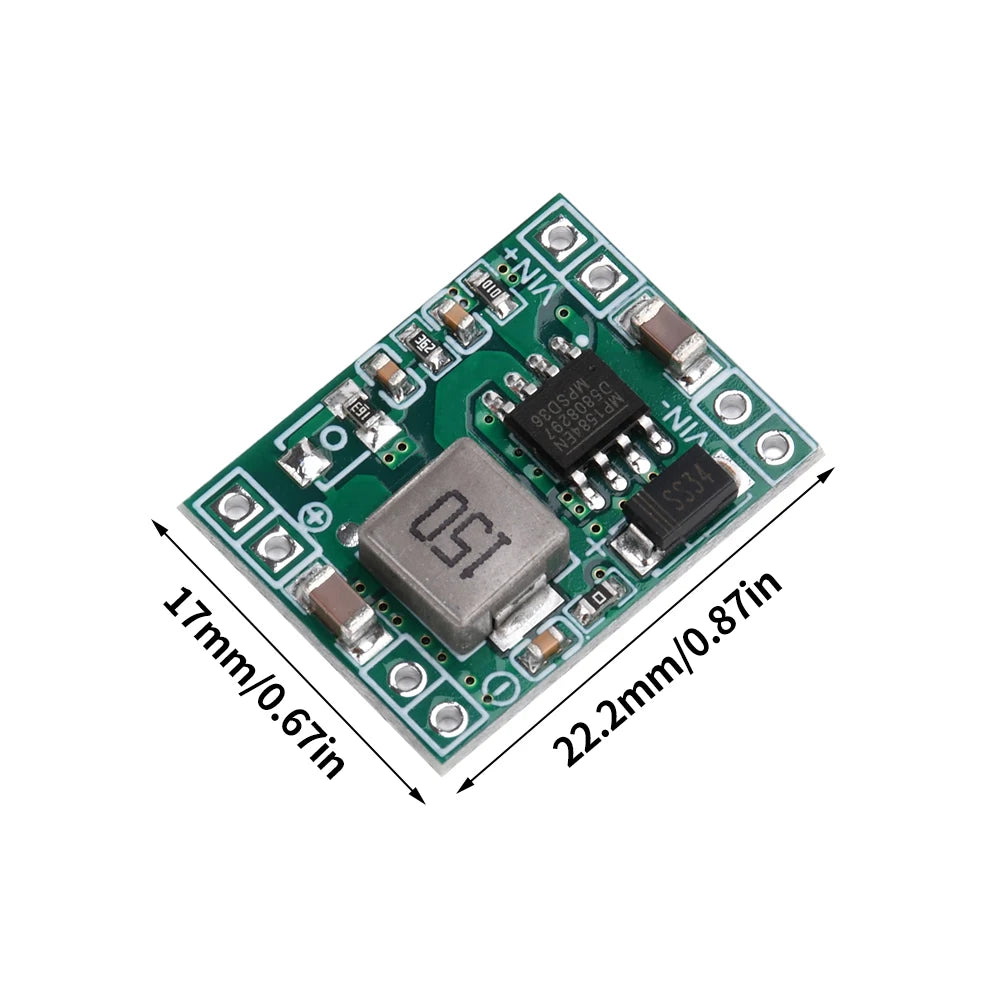 Buck Converter Mini Voltage Regulator 3A High Efficiency DC 4 5-28V to 0 8V-20V Step Down Power Supply Module for DIY Projects Oasis Select