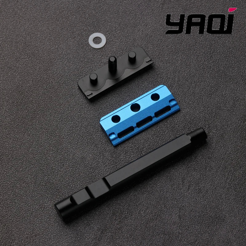 2026 YAQI Black and Blue Color Tachi(Aluminum Version) Light Weight Single Edge Safety Razor 10mm Diameter Handle Portable Razor