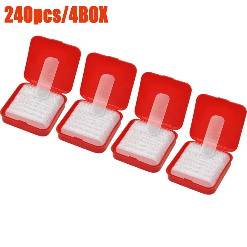 1-10box Double Sided Tape Nano Reusable Super Strong Transparent Wall Sticker Waterproof Widely Used Wall Sticker Oasis Select 4Box (240pcs)