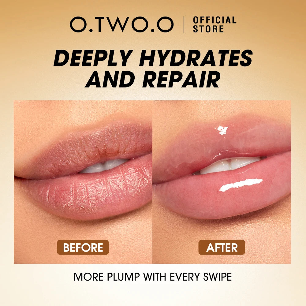 O.TWO.O Lip Oil Gloss – Moisturizing Non-Sticky Plumping Gloss