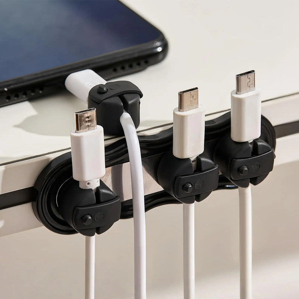Multifunction Portable Magnetic Cable Clips Adjustable Cord Holder Cabled Management Cables Smooth Wire Keeper Organizer Holders Oasis Select