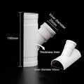 New PVC Tube Repair Patch Open Tee 50 75 110 Pipe Joint White Plumbing Accessories Home Oasis Select 50x25mm 16mm