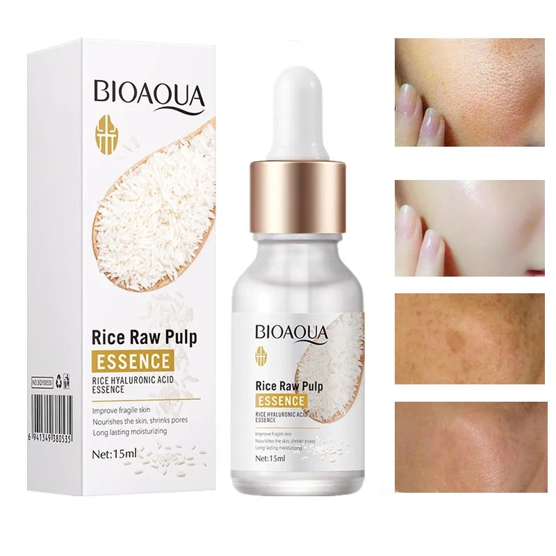 BIOAQUA Rice Essence Hyaluronic Acid Face Essence Nourishing Moisturizing Whitening Anti-Wrinkle Serum Facial Skin Care Oasis Select