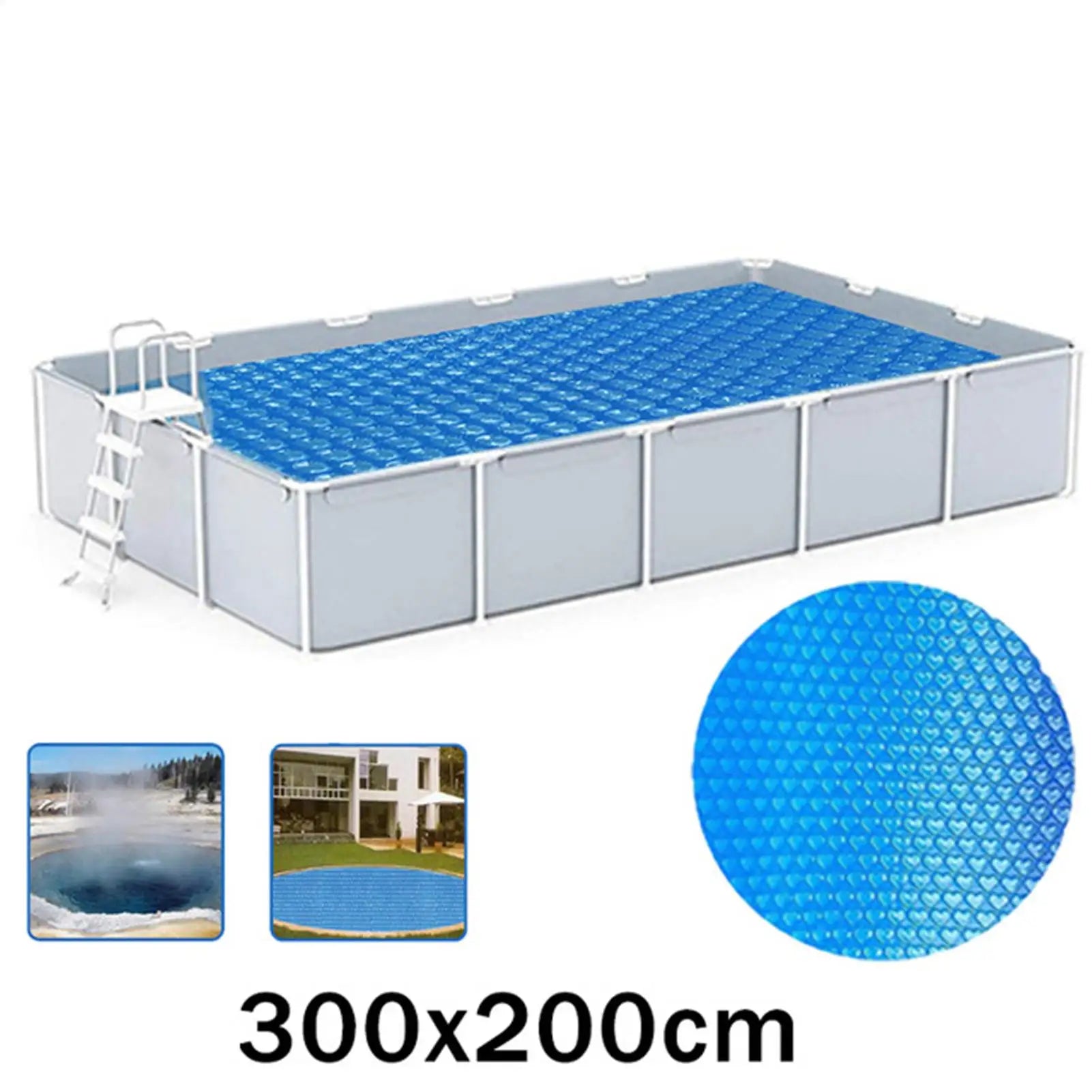 1pc Swimming Pool Cover Protector Swimming Pools Cover Heat Insulation Dustproof For Home Yard Garden Summer Backyard Outdoor Oasis Select