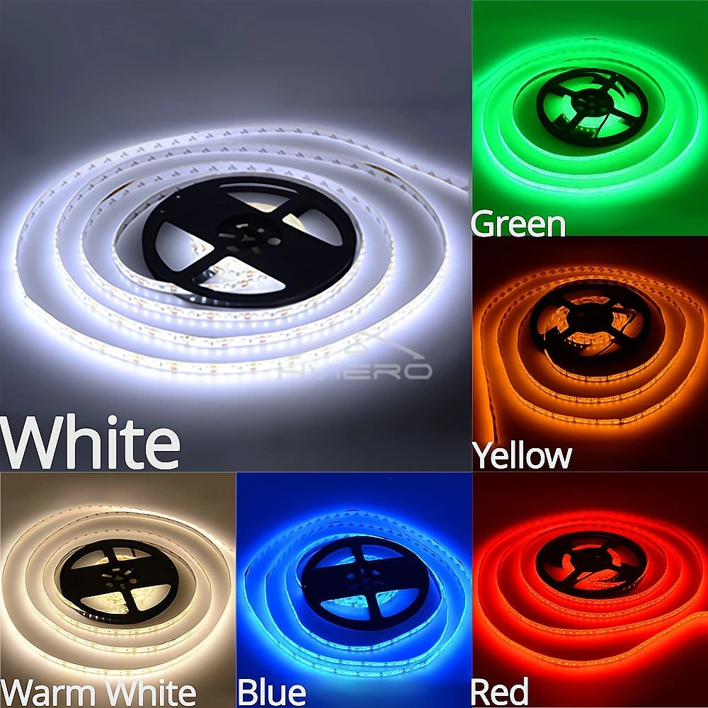 HVIERO 600 LED Strip Lights 5M SMD2835 RGB Multicolor 12V
