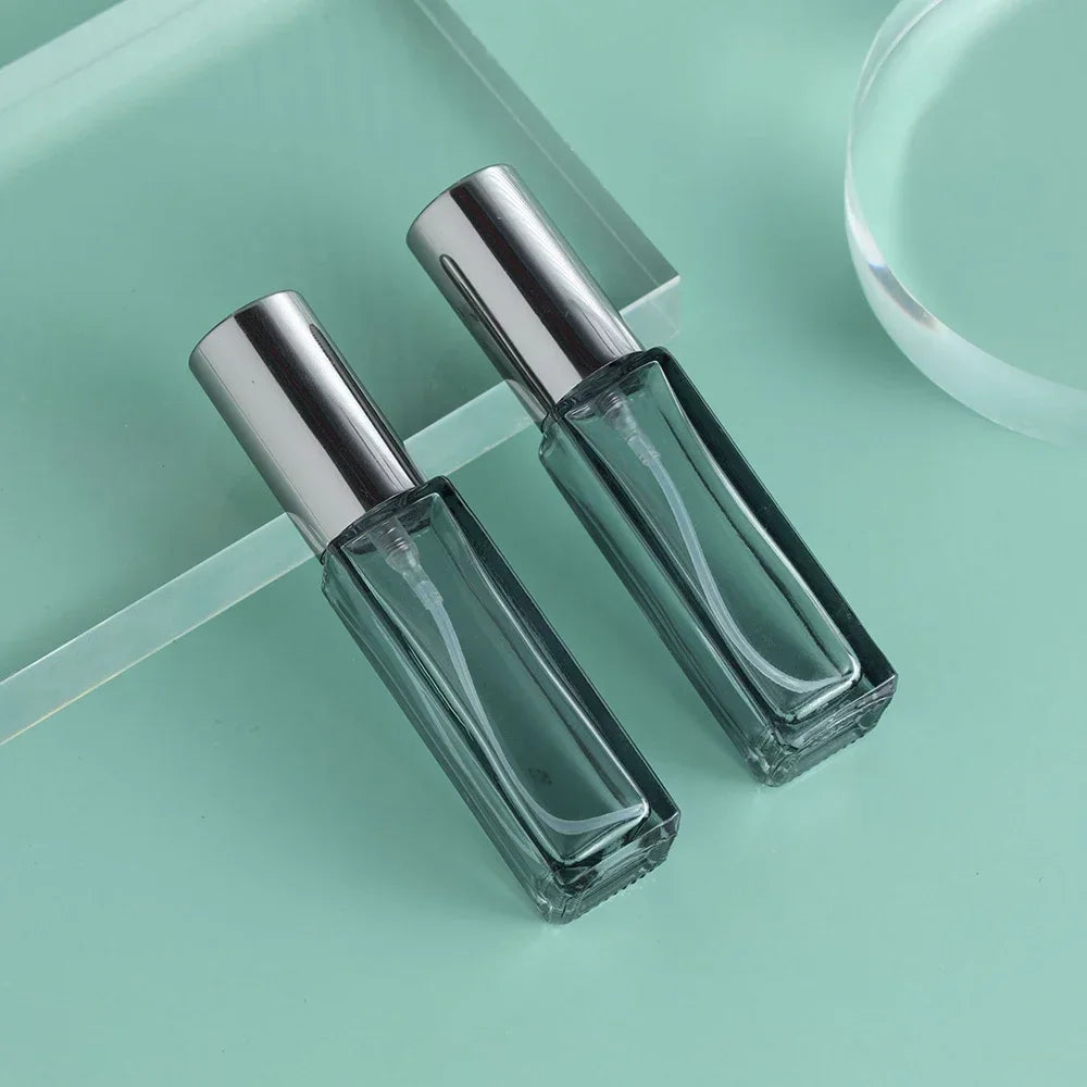 10ml Mini Perfume Spray Bottles Glass Refillable Bottle Portable Travel Oils Liquid Cosmetic Container Perfume Atomizer 2024 Oasis Select Gray 1