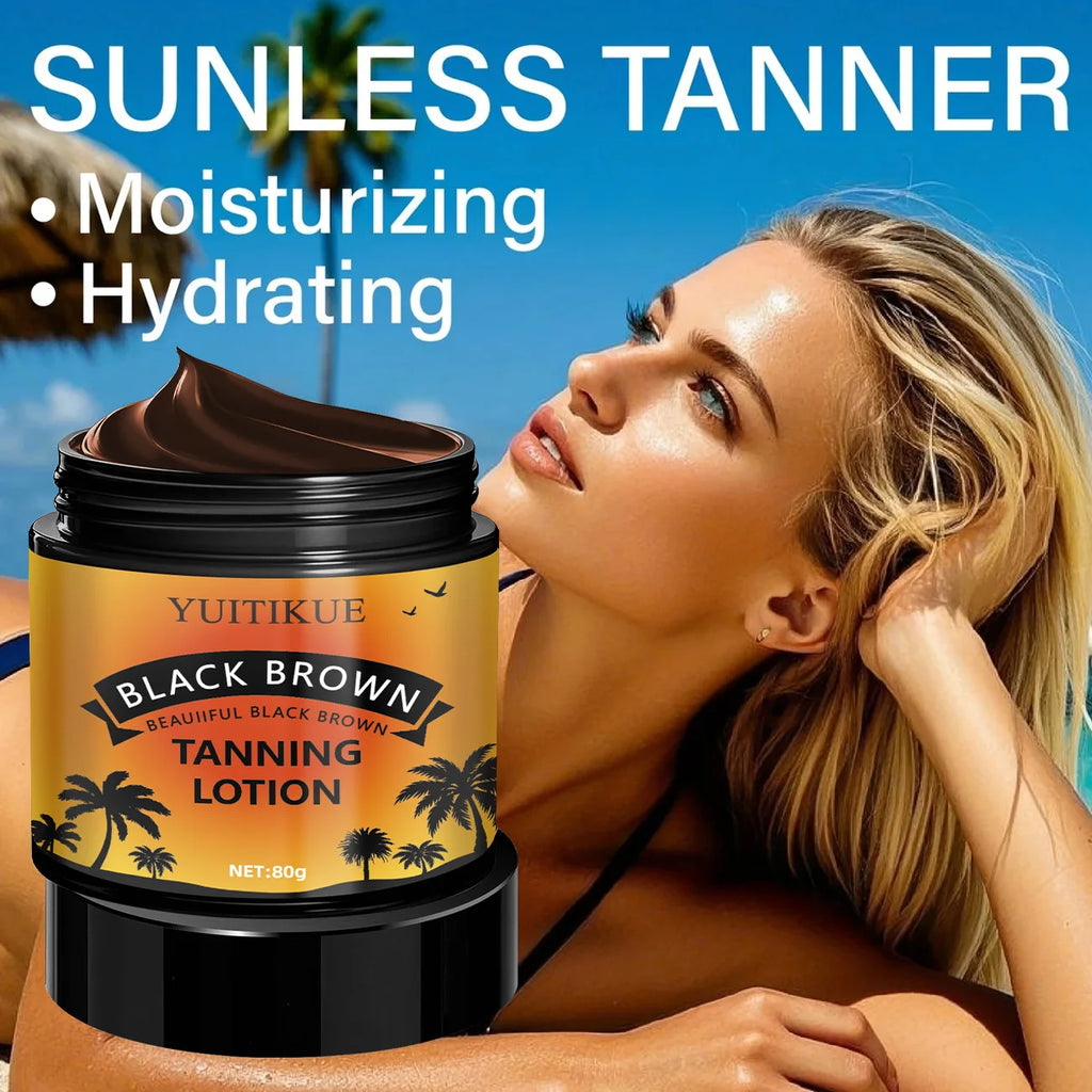 YUITIKUE Get Summer Color Fast Sunless Tanning Lotion 80g - Moisturizing & Hydrating, for All Skin Tones, No Patience Needed Oasis Select