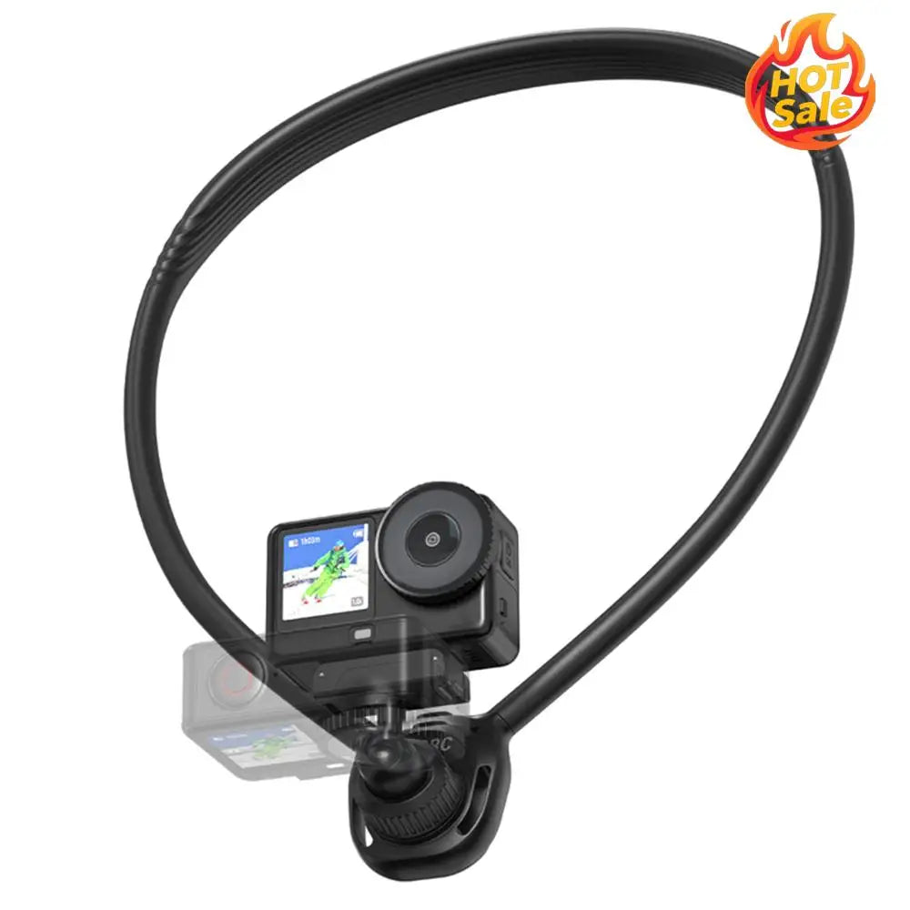 Silicone Magntic Neck Mount Multi Purpose Neck Mount Camera Holder 360°+90° Adjustable for First-Person Perspective Shooting Oasis Select