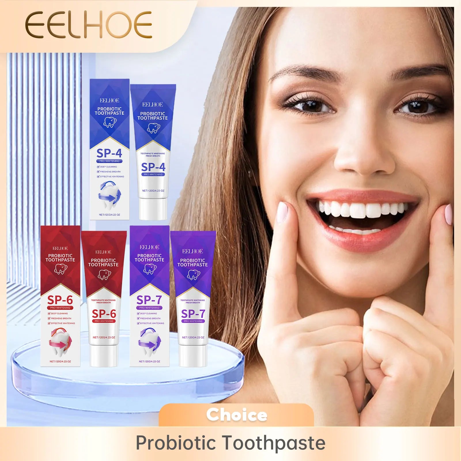EELHOE Probiotic Toothpaste SP-6 – Whitening & Tartar Removal Probiotic Toothpaste Oasis Select
