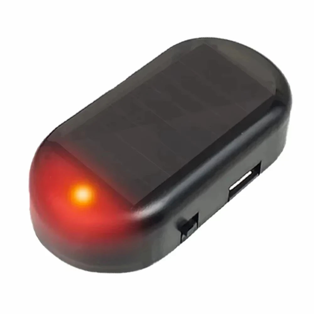 Solar LED Dummy Security Light for Cars – Flashing Deterrent