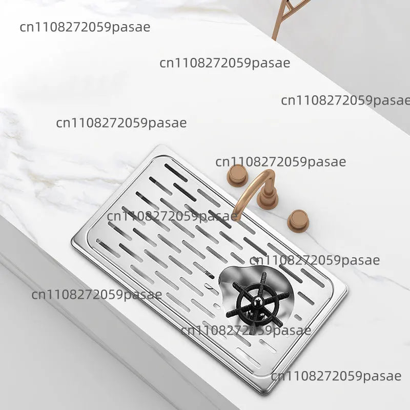 Embedded Cup Washer Sink, Commercial Coffee Shop Bar Counter, Stainless Steel Coffee Cup High-pressure Washer Oasis Select