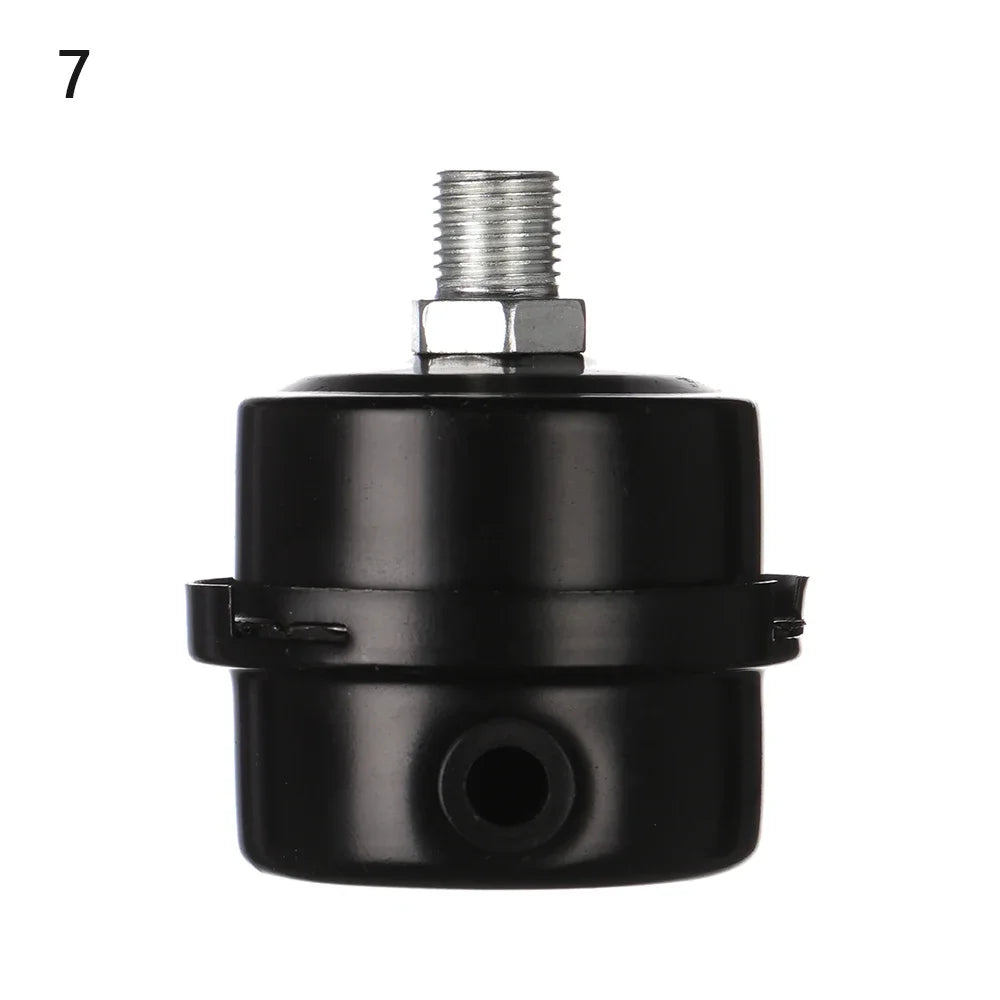 12.5mm 16mm 20mm Air Filter Air Compressor Spare Parts Metal Intake Filter Squelch Muffler 1/2 '' 5/8 "3/4 '' Thread M12 Oasis Select 12.5mm