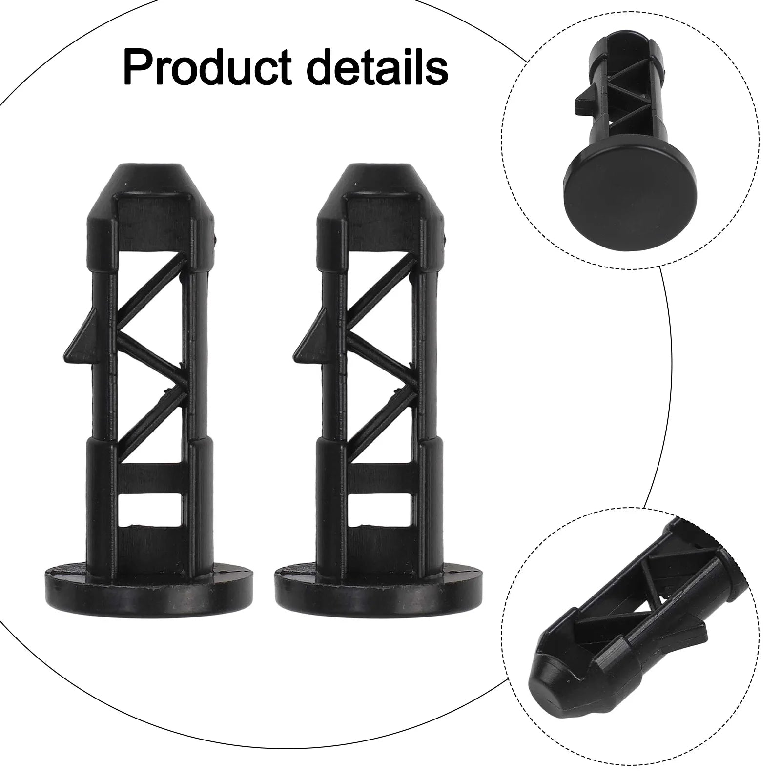 1/3pairs Plastic Wheelie-Bin Lid Hinge Pin For 240L Wheelie-Bins Household Commercial Trash Cans Waste Bin Tools Oasis Select