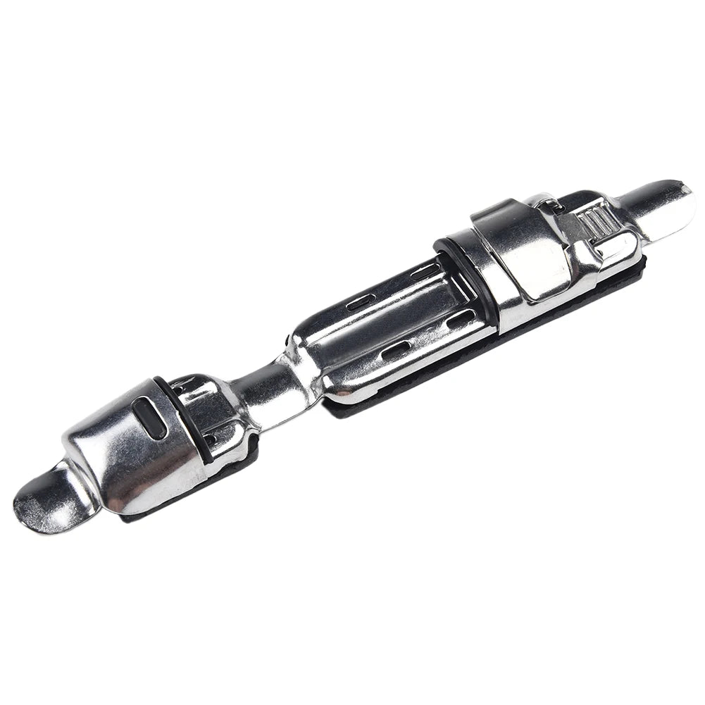 1pc Fishing Reel Holder 12.5*1.9cm Stainless Steel For Seat Plate Fishing Rod Building DIY Handle Reel Holder Clip Accessories Oasis Select