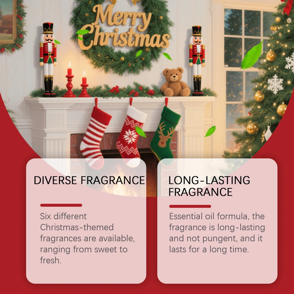 Christmas Essential Oil Set – 6 Festive Holiday Scents 6x10ml Aromatherapy Essential Oil Set Oasis Select