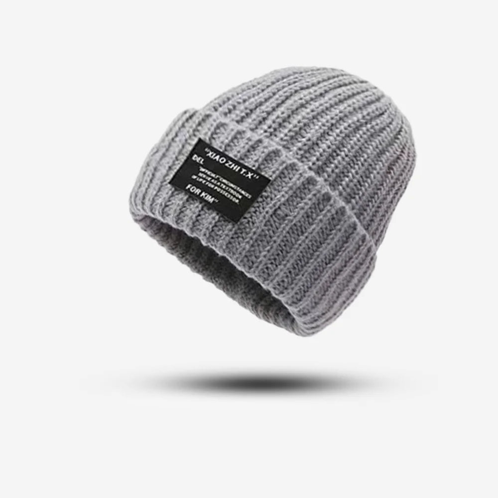 Big head hat, lazy hat, knitted hat, pile hat, deer plush hat, small face, knitted hat, generous logo hat Oasis Select 3