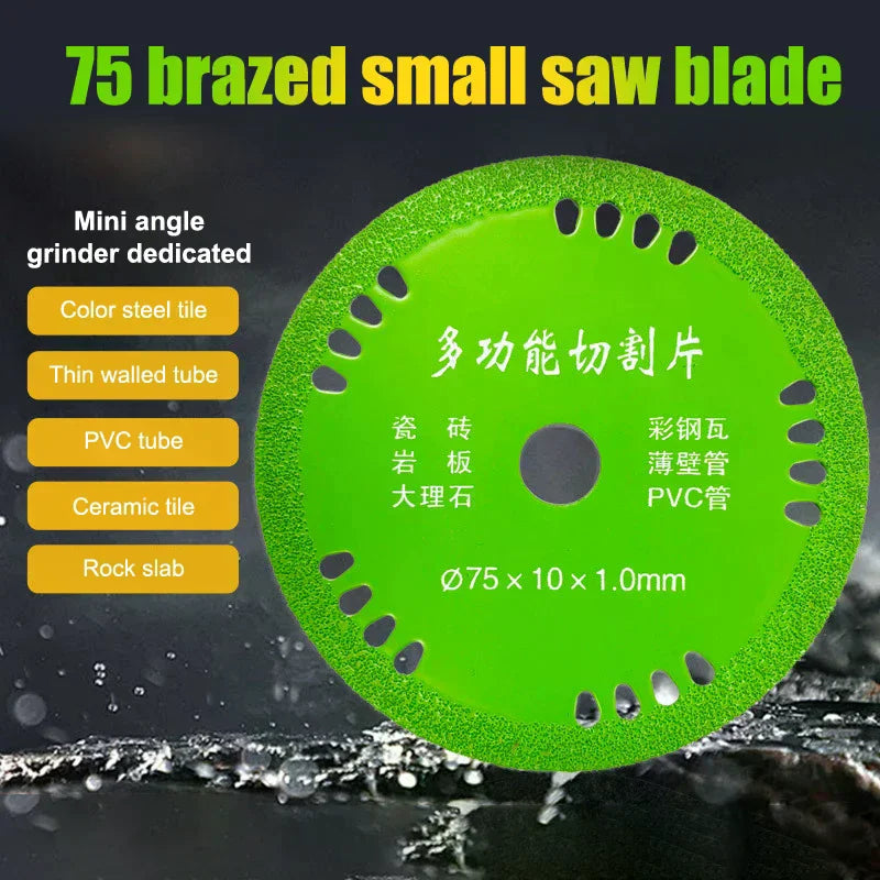 75mm Glass Cutting Discs 3 Inch 10mm Diamond Marble Saw Blades Jade Crystal Wine Bottles Grinding Cutting Grinding Discs Tools Oasis Select
