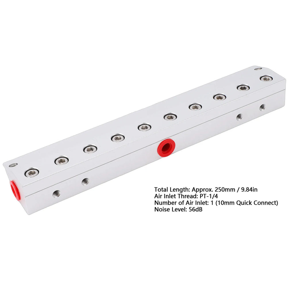 250mm 1/4 Inch Air Blowing Blade Thread Interface Aluminum Alloy Compressed Air Industrial Nozzle for Water Dust Removal Oasis Select