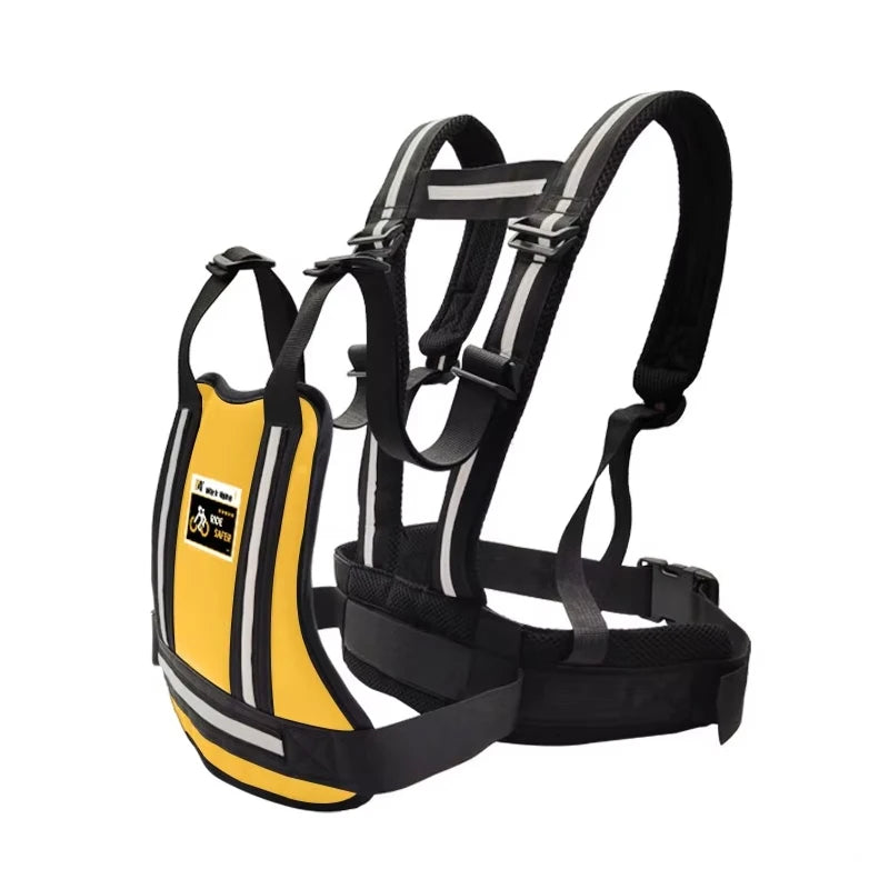 Motorcycle Safety Belt for Kids Adjustable Children Harness Anti-drop Baby Riding Seat Belt for Motorcycle Bike Safety Belt Oasis Select Yellow B 1