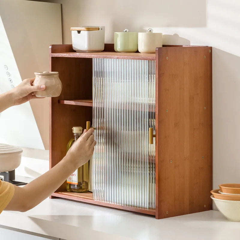 Kitchen locker countertop multi-functional square seasoning bowl storage box locker side water cup rack rack Oasis Select