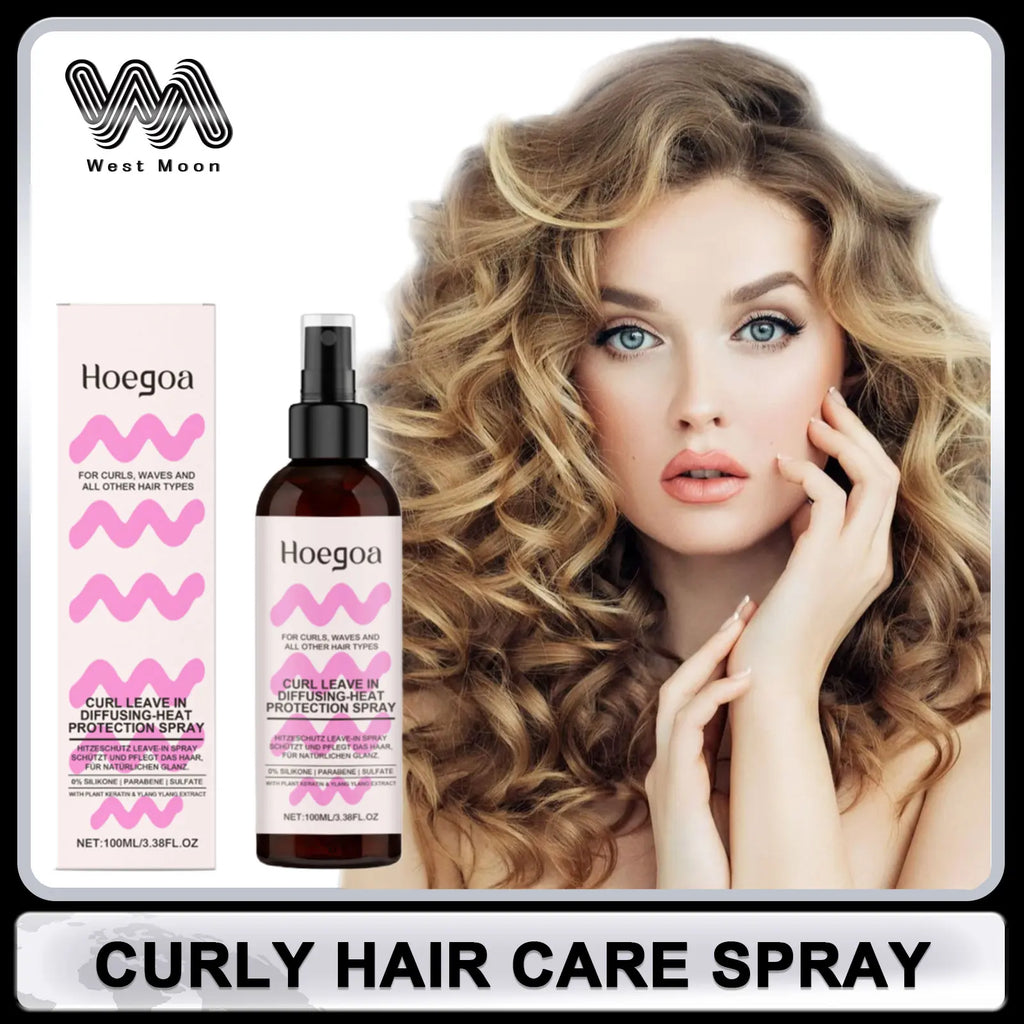 HOEGOA Anti-Frizz Curl Setting Spray – Volume & Shine 100ml