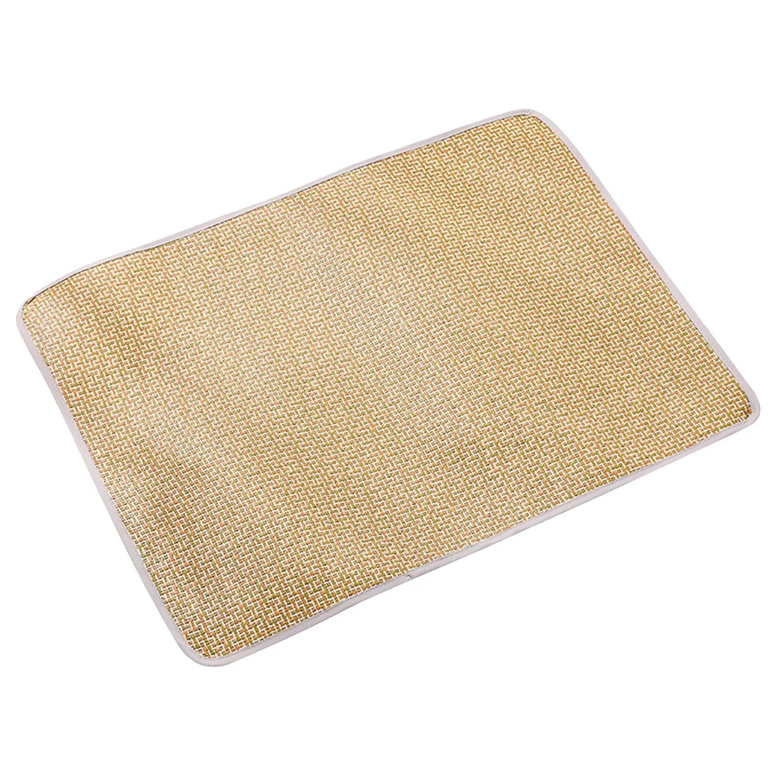 Summer Cooling Gel Pad for Dogs Cats Non Slip Pet Mat Heat Relief Washable Bamboo Bedding Indoor Outdoor Use Oasis Select Orange L