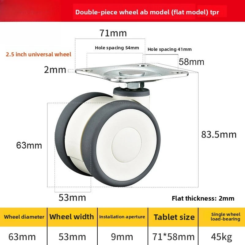 4pcs 1.5 Inch Flat Casters Right-Angle Wire Teeth Planter With Furniture Plastic Casters Office Activities Cabinet Wheels Oasis Select 4pcs 2.5inch 4
