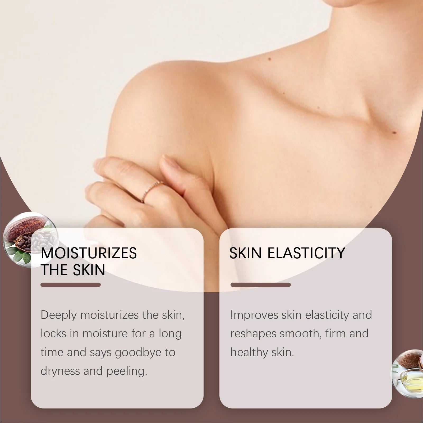 Cocoa Butter Body Lotion Intense Moisturizing Nourishing Cream Smooth Soft Skin Brightening Non-Greasy Winter Skin Care Oasis Select