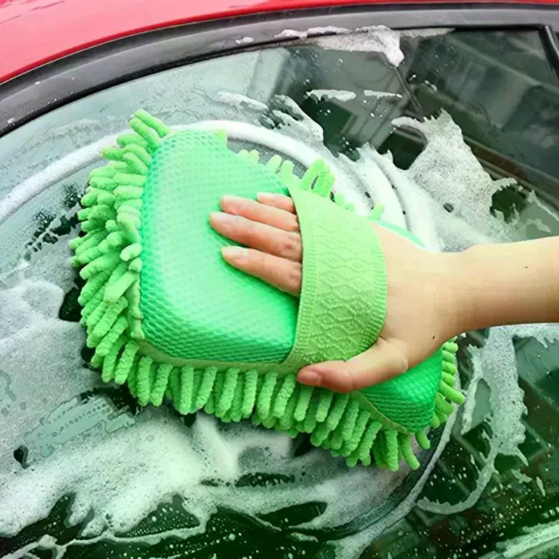 Microfiber Car Washer Sponge Cleaning Car Care Detailing Brushes Washing Towel Auto Gloves Styling Accessories Oasis Select