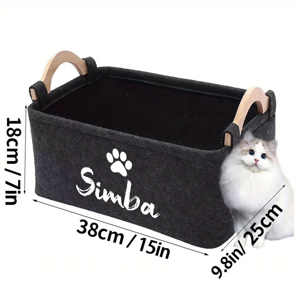 A Foldable Multifunctional Pet Toy Storage Basket Designed Specifically for Organizing Dog Toys and Clothing Oasis Select