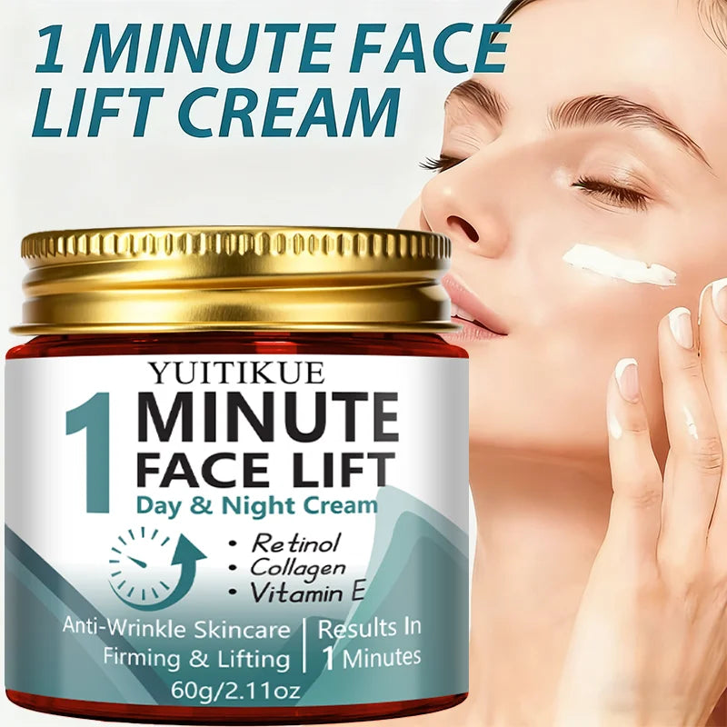 1-Minute Facial Lifting Day & Night Cream, contains retinol and collagen, anti-wrinkle skincare, firming and lifting Oasis Select