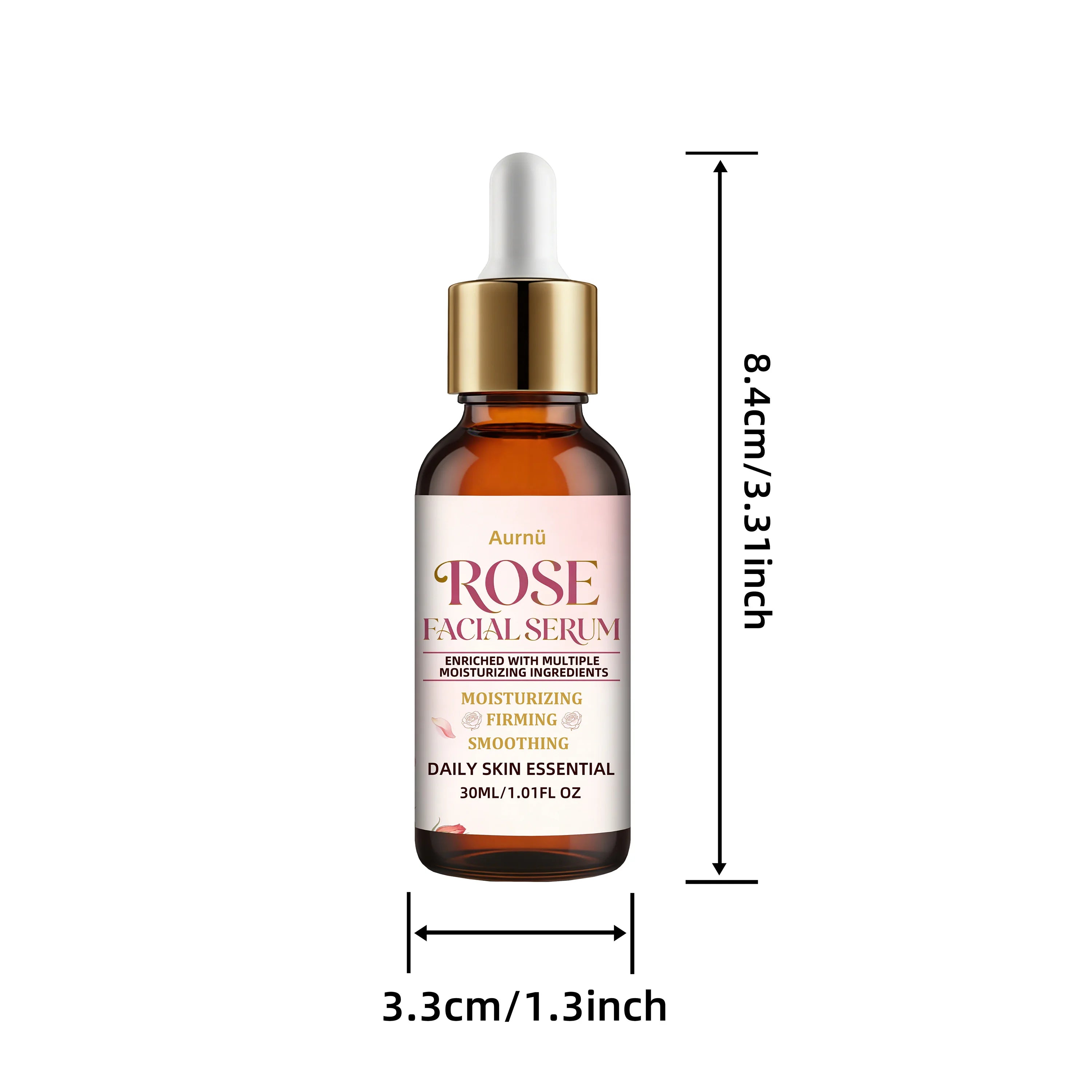 Aurnü Rose Facial Serum – Hydrating & Nourishing, All Skin Types Rose Face Serum Oasis Select 30ml