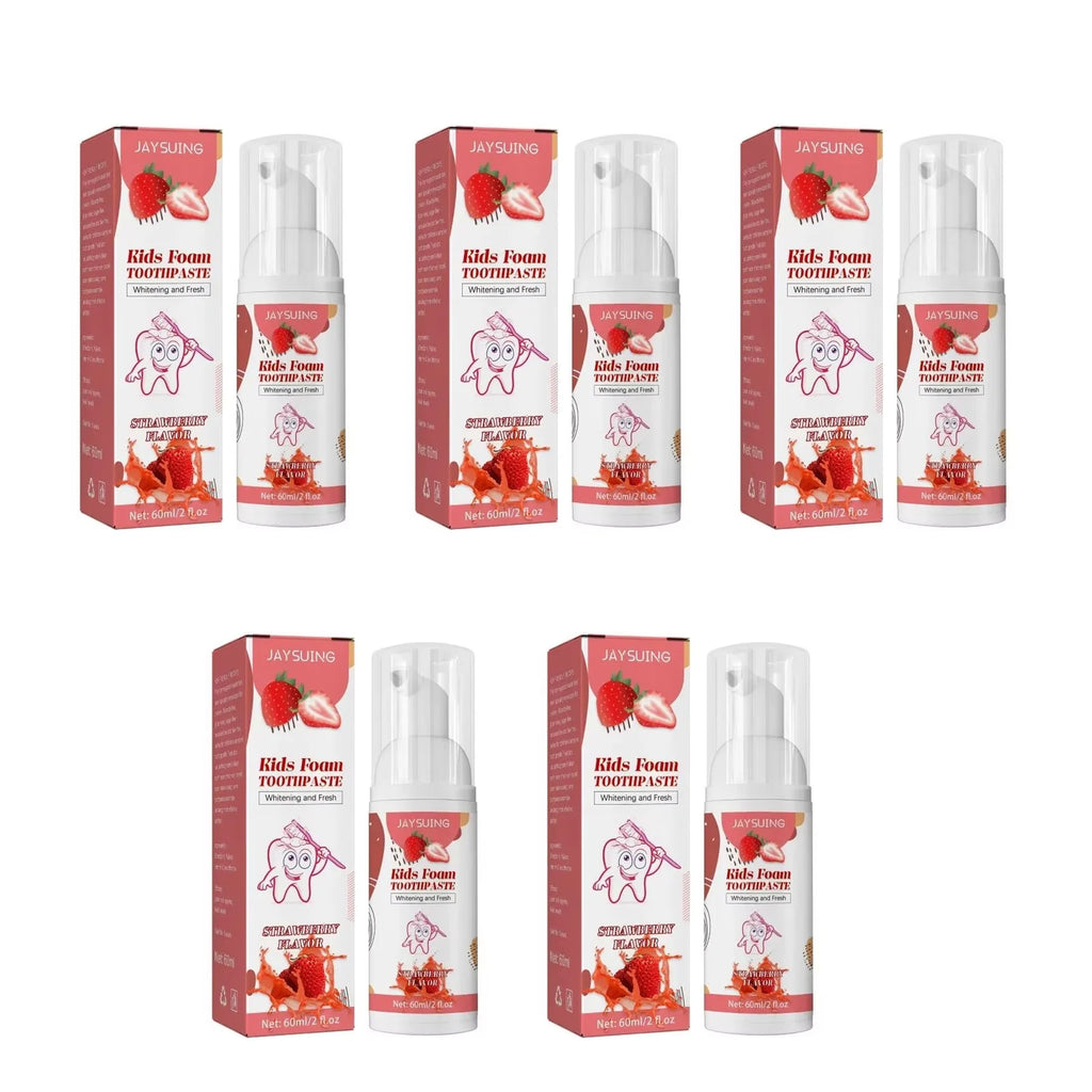 Kids Foam Toothpaste – Whitening, Stain Removal & Gum Care Kids Foam Toothpaste Oasis Select strawberryx5pcs