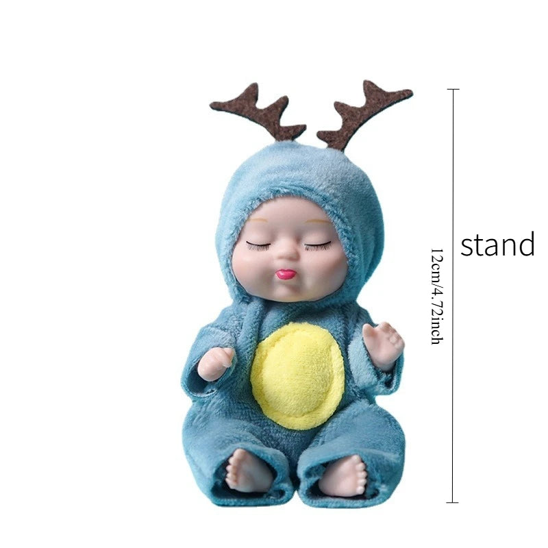 Mini Reborn Doll Simulation Baby Doll Washable Animal Clothes BJD Doll Easter Christmas Birthday Newborn Gift Set Box Oasis Select