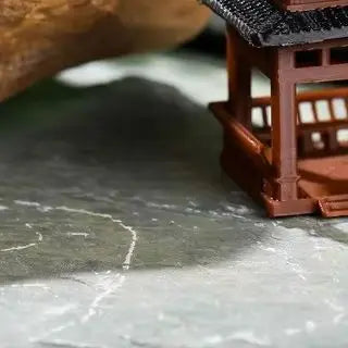 Mini Pagoda Statue 3cm-4cm Hexagonal Pavilion Bonsai Gazebo Micro Landscape Figurine Tiny Ornament for Home Decor Oasis Select