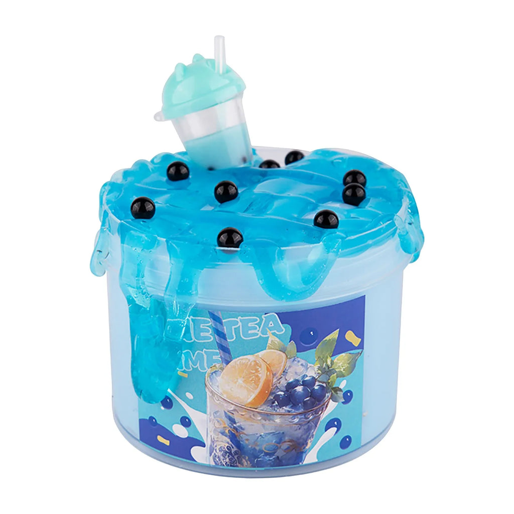 Fruit Jelly Cube Slime Kit – Crunchy Glitter Stress Relief Toy Slime Sensory Toy Oasis Select Blue One Size