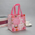 Egg Bunny Easter Gift Tote Bags Laminating Nonwoven Environmental Shopping Bags Large Capacity Dust Moisture-Proof Firm Handbag Oasis Select pink Other